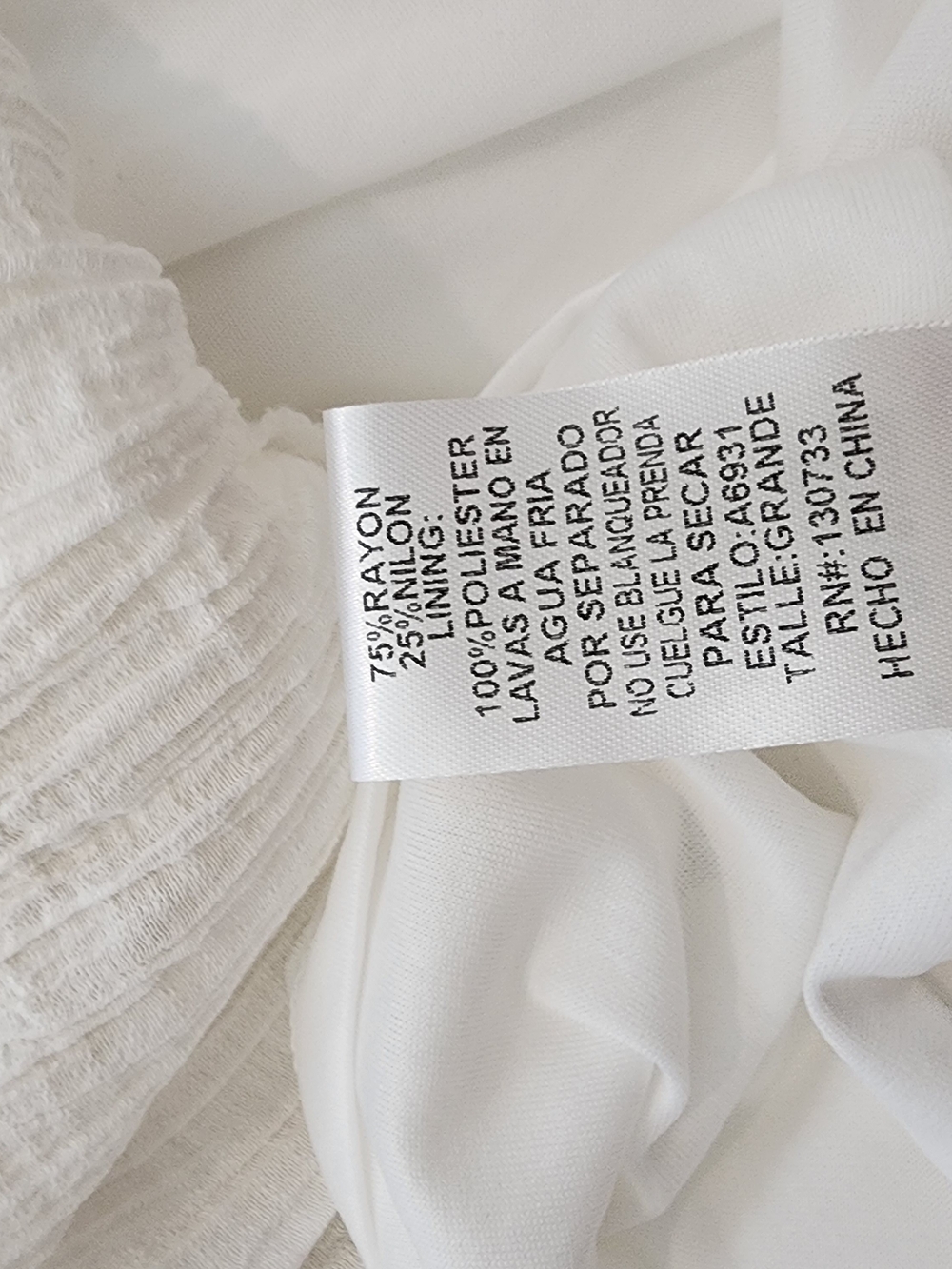 Umgee White Gauzy V-Neck Tiered Dress - Picture 7 of 7